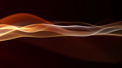 Transparent waves on a black background,  Stock-Footage 321460831