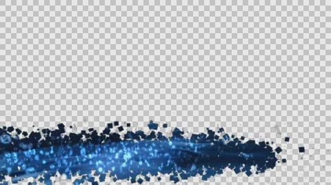 Transparent waves ripple over blue confetti and floating binary code in the Stock Footage 59515859