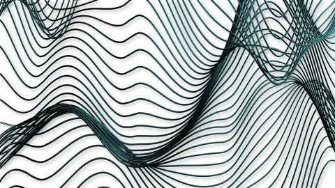 Transparent waves theme Stock Footage 143142991