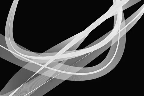 The transparent waving lines, element backgrounds, 3d rendering. Stock Illustration