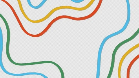 Transparent wavy line animation alpha channel.  doodle lines overlay Video stock 325736249