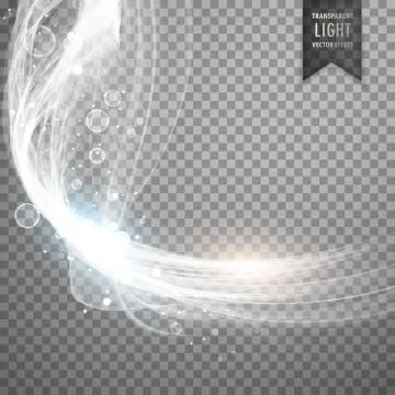 Transparent white light effect background Stock Illustration