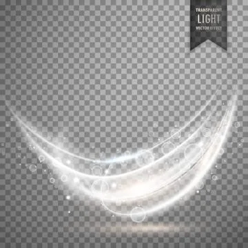 Transparent white light effect background Stock Illustration