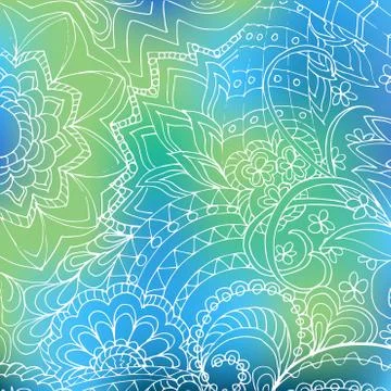 Transparent white zen gradient  blue gradient Stock Illustration