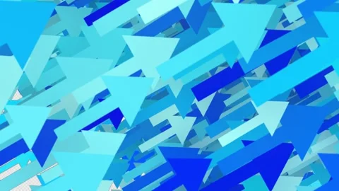 A transparent wipe transition featuring numerous arrows flying across the screen Stock Footage 342411307