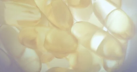 Transparent capsules in close-up Stock Footage 81791273