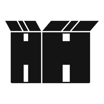 Transport box icon simple vector. Delivery package イラスト素材