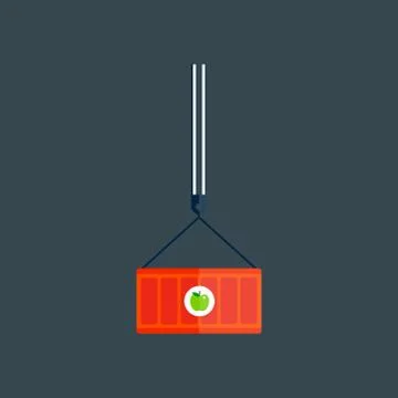 Transport box vector illustration Stockillustratie