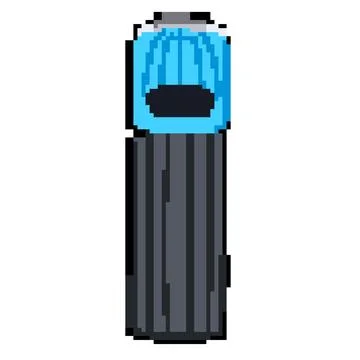 Transport car top view pixel art vector illustration 스톡 일러스트