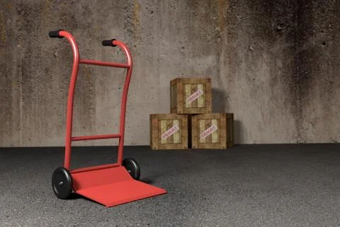 Transport cart Stock Illustration