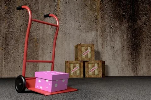 Transport cart Stock Illustration