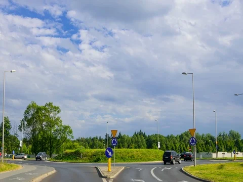 Transport, clouds, time-lapse Stock Footage 80307737