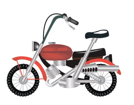 Transport facility motorcycle Stock Illustration