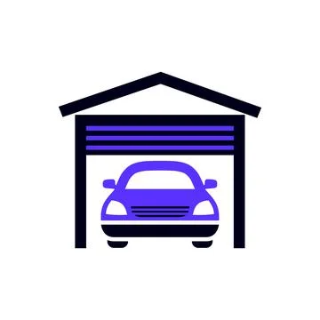 Transport flat icon, square shape Stock Illustration