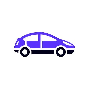 Transport flat icon, square shape Stock Illustration