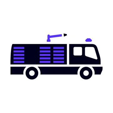 Transport flat icon, square shape Stock Illustration