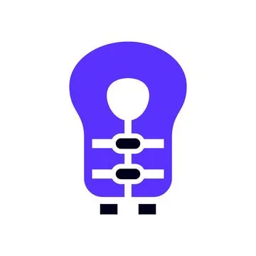 Transport flat icon, square shape 스톡 일러스트