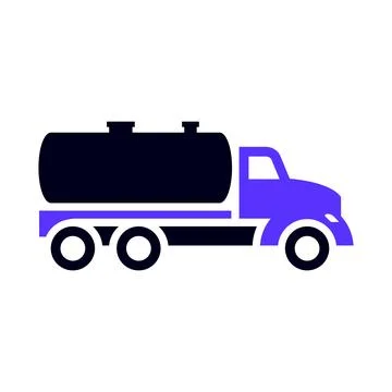 Transport flat icon, square shape Stockillustratie