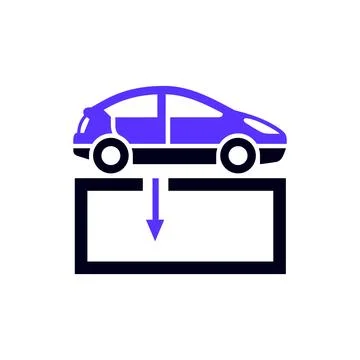 Transport flat icon, square shape イラスト素材