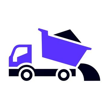 Transport flat icon, square shape 스톡 일러스트