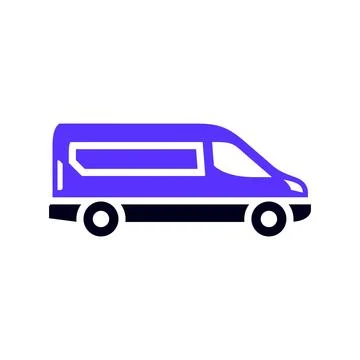 Transport flat icon, square shape イラスト素材