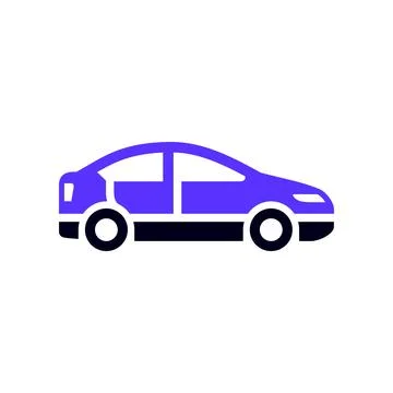 Transport flat icon, square shape 스톡 일러스트