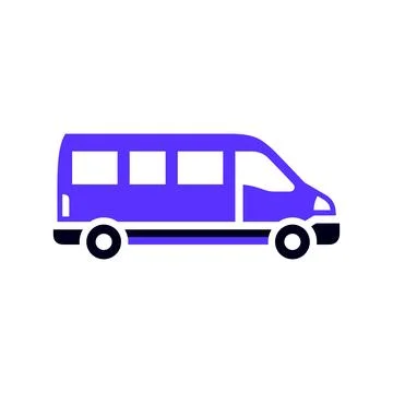Transport flat icon, square shape イラスト素材