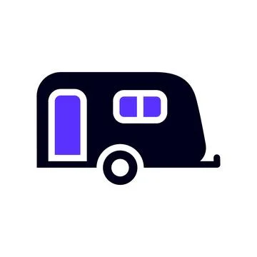 Transport flat icon, square shape Stock Illustration