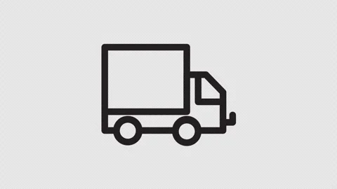 Transport Icon Animation Loop Stock Footage 288505773