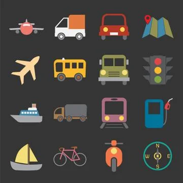 Transport icon Stock Illustration