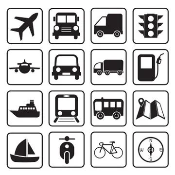 Transport icon Stock Illustration