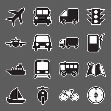 Transport icon Stock Illustration