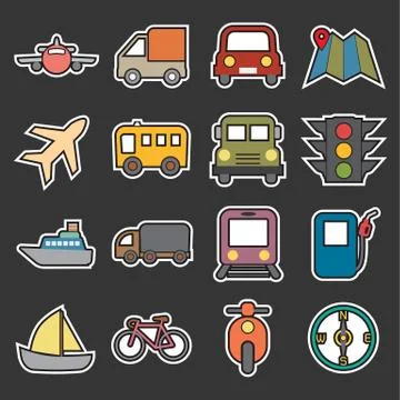 Transport icon Stock Illustration
