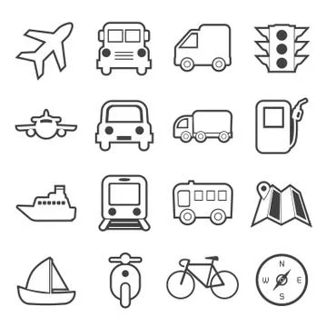 Transport icon Stock Illustration