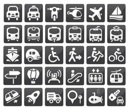 Transport icon set Set of vector transport icon Copyright: xZoonar.com/Kri... Stock Photos