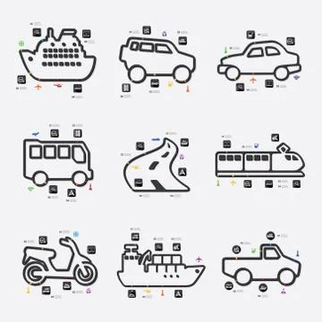 Transport infographic Stock Illustration