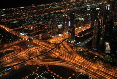 Transport interchange in Dubai. Stock Photos