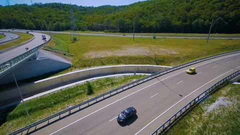 Transport Interchange, Overpass, Road Facilities Stock Footage 95430825