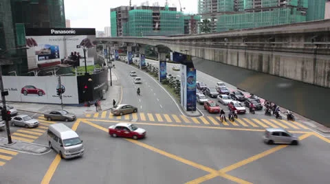 Transport intersection Video stock 24862751