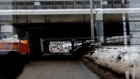 Transport at the intersection, traffic during the day. Stock Footage 226631270