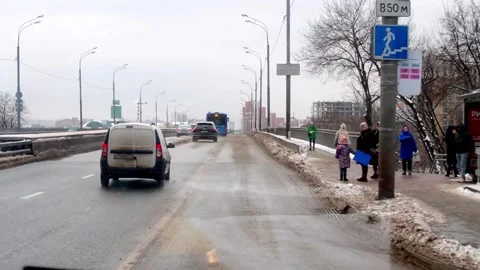 Transport at the intersection, traffic during the day. Stock Footage 226631281