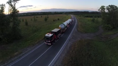 Transport of large cargo Video stock 67224771