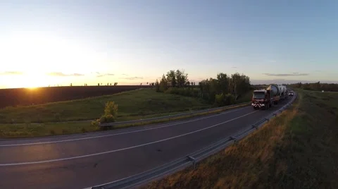 Transport of large cargo Stock Footage 67224774