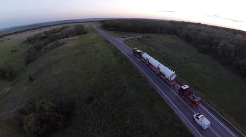 Transport of large cargo Stock Footage 67224777