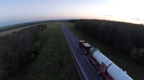 Transport of large cargo Stock Footage 67224778