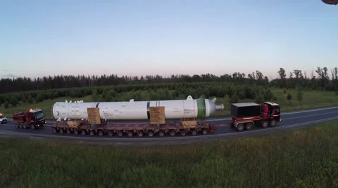 Transport of large cargo Stock Footage 67224785