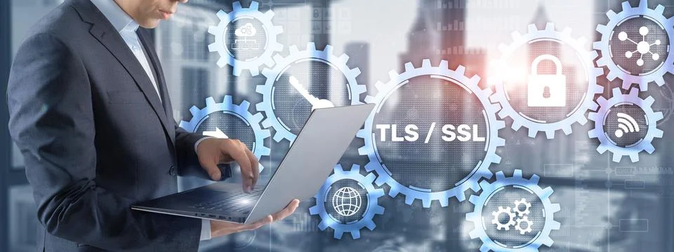 Transport Layer Security. Secure Socket Layer. TLS SSL Foto stock