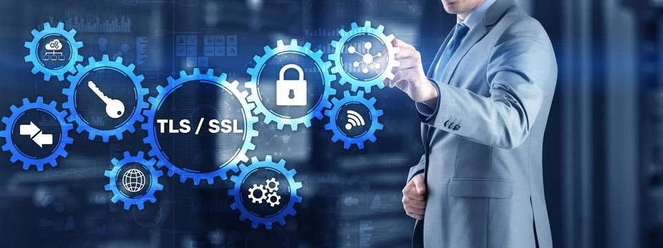 Transport Layer Security. Secure Socket Layer. TLS SSL Stock Photos
