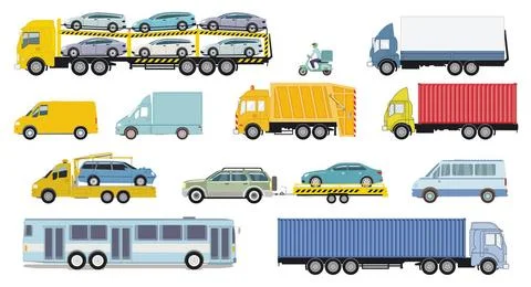 Transport-Lieferung.jpg Beförderung mit Lastwagen, Beförderung und Lieferu. Stock Photos