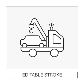 Transport line icon Stock Illustration